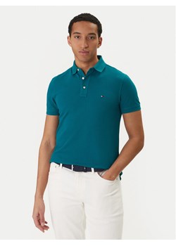 Tommy Hilfiger Polo 1985 MW0MW17771 Zielony Slim Fit ze sklepu MODIVO w kategorii T-shirty męskie - zdjęcie 188515871