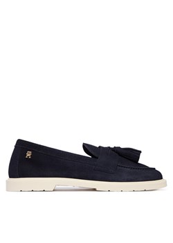 Tommy Hilfiger Mokasyny Light Suede Tassel Loafer FW0FW09285 Granatowy ze sklepu MODIVO w kategorii Mokasyny damskie - zdjęcie 188515920