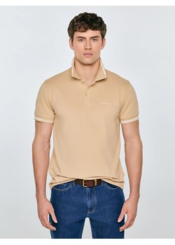 Koszulka męska polo beżowa Wladym 801 ze sklepu Big Star w kategorii T-shirty męskie - zdjęcie 188528253