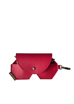 czerwone skórzane etui na okulary ze sklepu Słoń Torbalski w kategorii Etui - zdjęcie 188528700