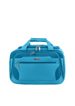 niebieska torba podróżna materiałowa bagaż podręczny 40x20x25cm ze sklepu Słoń Torbalski w kategorii Torby podróżne - zdjęcie 188528761
