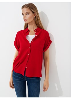 Mohito - Czerwona koszula z wiskozy - czerwony ze sklepu Mohito w kategorii Koszule damskie - zdjęcie 188529830