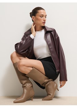 Mohito - Biała buzka basic z modalem - biały ze sklepu Mohito w kategorii Bluzki damskie - zdjęcie 188529911