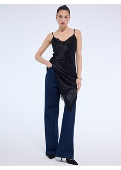 Mohito - Satynowa sukienka midi - czarny ze sklepu Mohito w kategorii Sukienki - zdjęcie 188530432