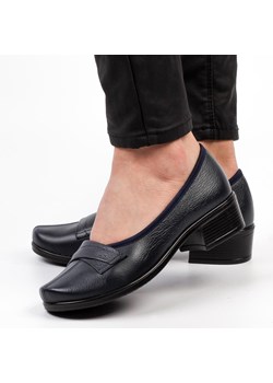 Granatowe Polskie półbuty damskie Gregors 569 ze sklepu suzana.pl w kategorii Półbuty damskie - zdjęcie 188530771