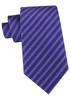 Klasyczny Krawat Klubowy - Alties - Fioletowy, Drobny Prążek KRALTS1219 ze sklepu JegoSzafa.pl w kategorii Krawaty - zdjęcie 188531310