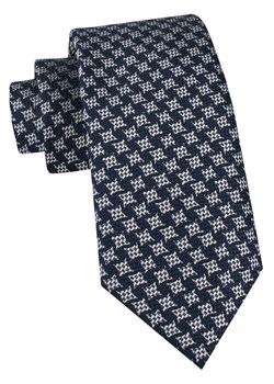 Klasyczny Krawat Klubowy - Alties - Granat, Pepitka KRALTS1233 ze sklepu JegoSzafa.pl w kategorii Krawaty - zdjęcie 188531324
