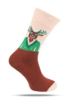 Skarpetki Bawełniane - Tematyczne - Jeleń SKEMACSHSTR0163jelen ze sklepu JegoSzafa.pl w kategorii Skarpetki męskie - zdjęcie 188531452