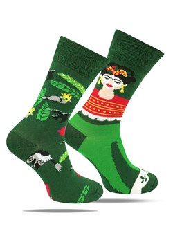 Skarpetki Bawełniane - Tematyczne - Zielone, Frida SKEMACSHSTR0147FridaKhalo ze sklepu JegoSzafa.pl w kategorii Skarpetki męskie - zdjęcie 188531540