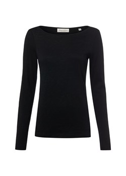 Marc O'Polo Damska koszulka z długim rękawem Kobiety Bawełna (100%) czarny jednolity ze sklepu vangraaf w kategorii Bluzki damskie - zdjęcie 188531602