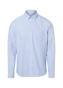 Selected Męska koszula casual - SLHregrick Mężczyźni Regular Fit Bawełna (100%) niebieski w paski ze sklepu vangraaf w kategorii Koszule męskie - zdjęcie 188531613