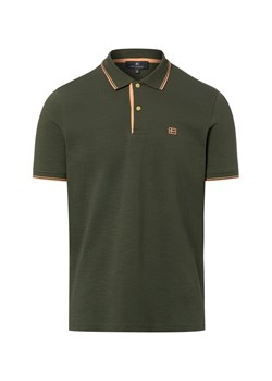 Nils Sundström Męska koszulka polo Mężczyźni Bawełna (100%) khaki jednolity ze sklepu vangraaf w kategorii T-shirty męskie - zdjęcie 188531621