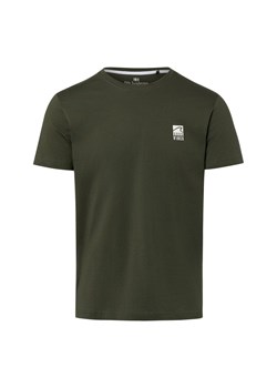 Nils Sundström Koszulka męska Mężczyźni Bawełna (100%) khaki jednolity ze sklepu vangraaf w kategorii T-shirty męskie - zdjęcie 188531680