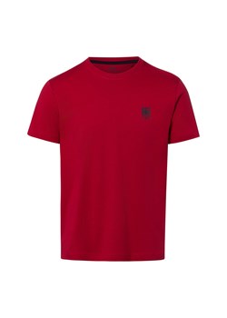 Nils Sundström Koszulka męska Mężczyźni Bawełna (100%) bordowy jednolity ze sklepu vangraaf w kategorii T-shirty męskie - zdjęcie 188531684