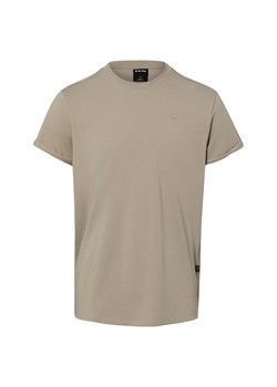 G-Star RAW Koszulka męska Mężczyźni Bawełna (100%) taupe jednolity ze sklepu vangraaf w kategorii T-shirty męskie - zdjęcie 188531692