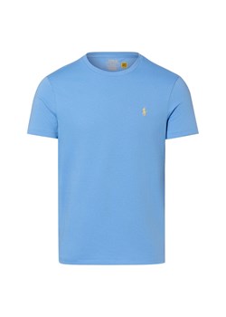 Polo Ralph Lauren Koszulka męska Mężczyźni Bawełna (100%) niebieski jednolity ze sklepu vangraaf w kategorii T-shirty męskie - zdjęcie 188531734