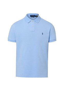 Polo Ralph Lauren Męska koszulka polo Mężczyźni Bawełna jasnoniebieski jednolity ze sklepu vangraaf w kategorii T-shirty męskie - zdjęcie 188531743