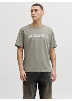 Jack & Jones Koszulka męska Mężczyźni Bawełna (100%) trzcinowy jednolity ze sklepu vangraaf w kategorii T-shirty męskie - zdjęcie 188531802