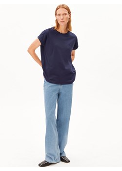 ARMEDANGELS Koszulka damska - Idaara Kobiety Bawełna (100%) granatowy jednolity ze sklepu vangraaf w kategorii Bluzki damskie - zdjęcie 188531872