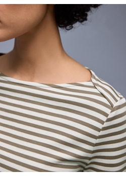 Street One Damska koszulka z długim rękawem Kobiety Bawełna (100%) błotnisty w paski ze sklepu vangraaf w kategorii Bluzki damskie - zdjęcie 188531880