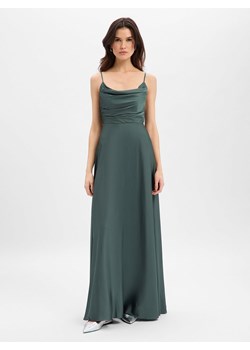 Marie Lund Damska sukienka wieczorowa Kobiety Sztuczne włókno oliwkowy jednolity ze sklepu vangraaf w kategorii Sukienki - zdjęcie 188531901