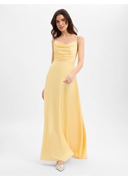 Marie Lund Damska sukienka wieczorowa Kobiety Sztuczne włókno cytrynowy jednolity ze sklepu vangraaf w kategorii Sukienki - zdjęcie 188531903