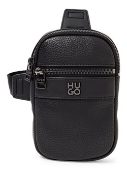 HUGO Męska torba na ramię - Quantic Mężczyźni Sztuczne włókno czarny jednolity ze sklepu vangraaf w kategorii Torby męskie - zdjęcie 188531914