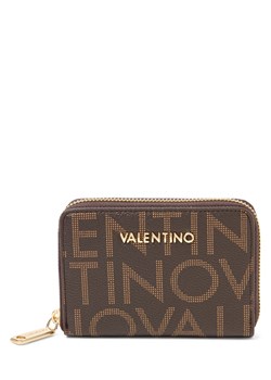 VALENTINO HANDBAGS Portfel damski Kobiety Sztuczna skóra czekoladowy wzorzysty ze sklepu vangraaf w kategorii Portfele damskie - zdjęcie 188531930