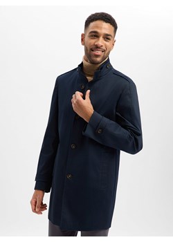 Cinque Płaszcz - CIScale Mężczyźni granatowy jednolity ze sklepu vangraaf w kategorii Płaszcze męskie - zdjęcie 188531944