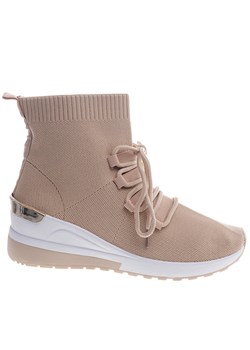 Elastyczne trampki sneakersy na koturnie /F5-3 13155 T111/ ze sklepu Pantofelek24.pl w kategorii Buty sportowe damskie - zdjęcie 188532220