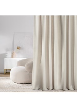 Zasłona na taśmie marszczącej strukturalna beżowa 140 x 280 cm 1 szt. ze sklepu dekoria.pl w kategorii Zasłony - zdjęcie 188533934