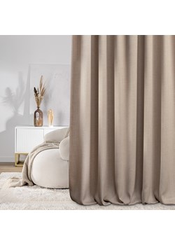 Zasłona zaciemniająca na taśmie marszczącej blackout strukturalny beżowy140 x 280 cm 1 szt. ze sklepu dekoria.pl w kategorii Zasłony - zdjęcie 188533954