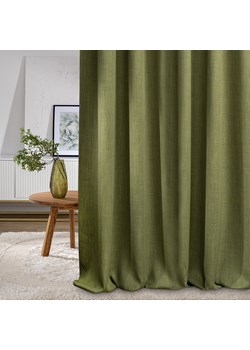 Zasłona zaciemniająca na taśmie marszczącej blackout strukturalny zielony 140 x 280 cm 1 szt. ze sklepu dekoria.pl w kategorii Zasłony - zdjęcie 188533961