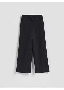 Reserved - Spodnie z szeroką nogawką - czarny ze sklepu Reserved w kategorii Spodnie damskie - zdjęcie 188534643