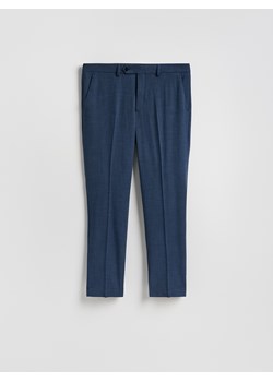 Reserved - Garniturowe spodnie slim fit - granatowy ze sklepu Reserved w kategorii Spodnie męskie - zdjęcie 188534791