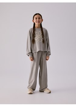 Reserved - Bawełniany komplet - jasnoszary ze sklepu Reserved w kategorii Komplety dziewczęce - zdjęcie 188535261