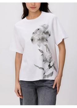 Reserved - Bawełniany t-shirt z nadrukiem - biały ze sklepu Reserved w kategorii Bluzki damskie - zdjęcie 188535474