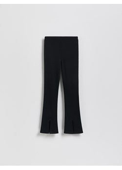 Reserved - Spodnie flare z rozcięciami - czarny ze sklepu Reserved w kategorii Spodnie dziewczęce - zdjęcie 188535504