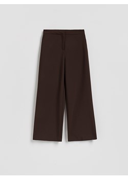 Reserved - Spodnie culotte - ciemnobrązowy ze sklepu Reserved w kategorii Spodnie damskie - zdjęcie 188535584