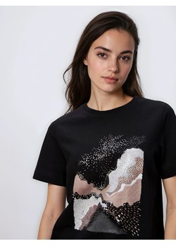 Reserved - T-shirt z nadrukiem - czarny ze sklepu Reserved w kategorii Bluzki damskie - zdjęcie 188535651