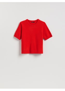 Reserved - Wełniany sweter - czerwony ze sklepu Reserved w kategorii Swetry damskie - zdjęcie 188535702