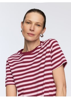 Reserved - T-shirt z bawełny merceryzowanej - pastelowy róż ze sklepu Reserved w kategorii Bluzki damskie - zdjęcie 188535791