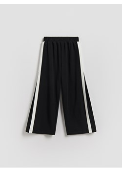 Reserved - Spodnie dresowe z lampasami - czarny ze sklepu Reserved w kategorii Spodnie dziewczęce - zdjęcie 188536902