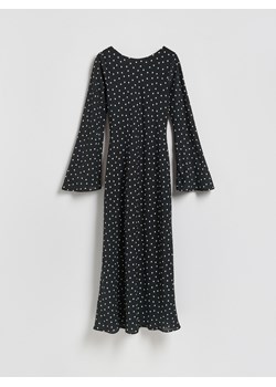 Reserved - Sukienka maxi w groszki - czarny ze sklepu Reserved w kategorii Sukienki - zdjęcie 188536952