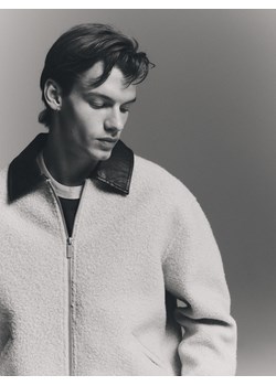 Reserved - Kurtka ze sztucznym barankiem - różowy ze sklepu Reserved w kategorii Kurtki męskie - zdjęcie 188537014