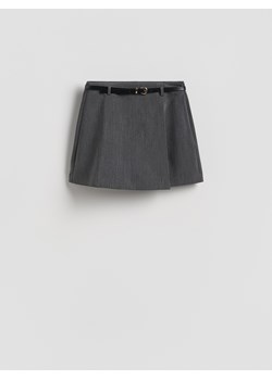 Reserved - Spódnico-szorty z paskiem - jasnoszary ze sklepu Reserved w kategorii Szorty - zdjęcie 188537044