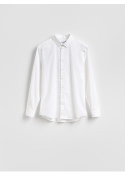 Reserved - Gładka koszula slim fit - biały ze sklepu Reserved w kategorii Koszule męskie - zdjęcie 188537360