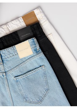 Reserved - Jeansy wide leg z krótszą nogawką - czarny ze sklepu Reserved w kategorii Jeansy damskie - zdjęcie 188538014