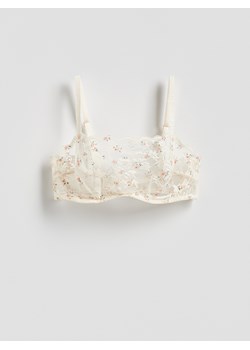 Reserved - Miękki biustonosz z fiszbinami - złamana biel ze sklepu Reserved w kategorii Biustonosze - zdjęcie 188538153