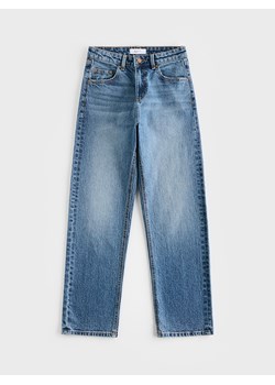 Reserved - Jeansy straight z krótszą nogawką - granatowy ze sklepu Reserved w kategorii Jeansy damskie - zdjęcie 188538894